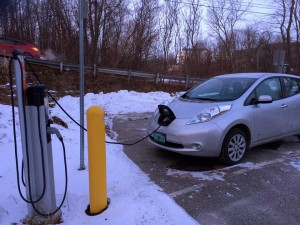 At the charging station
