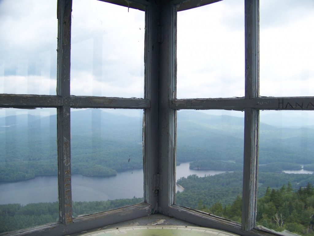 View from the Goodnow Mountain fire tower. Personal collection.