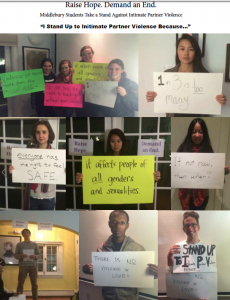 Students share why they stand up to Intimate Partner Violence.