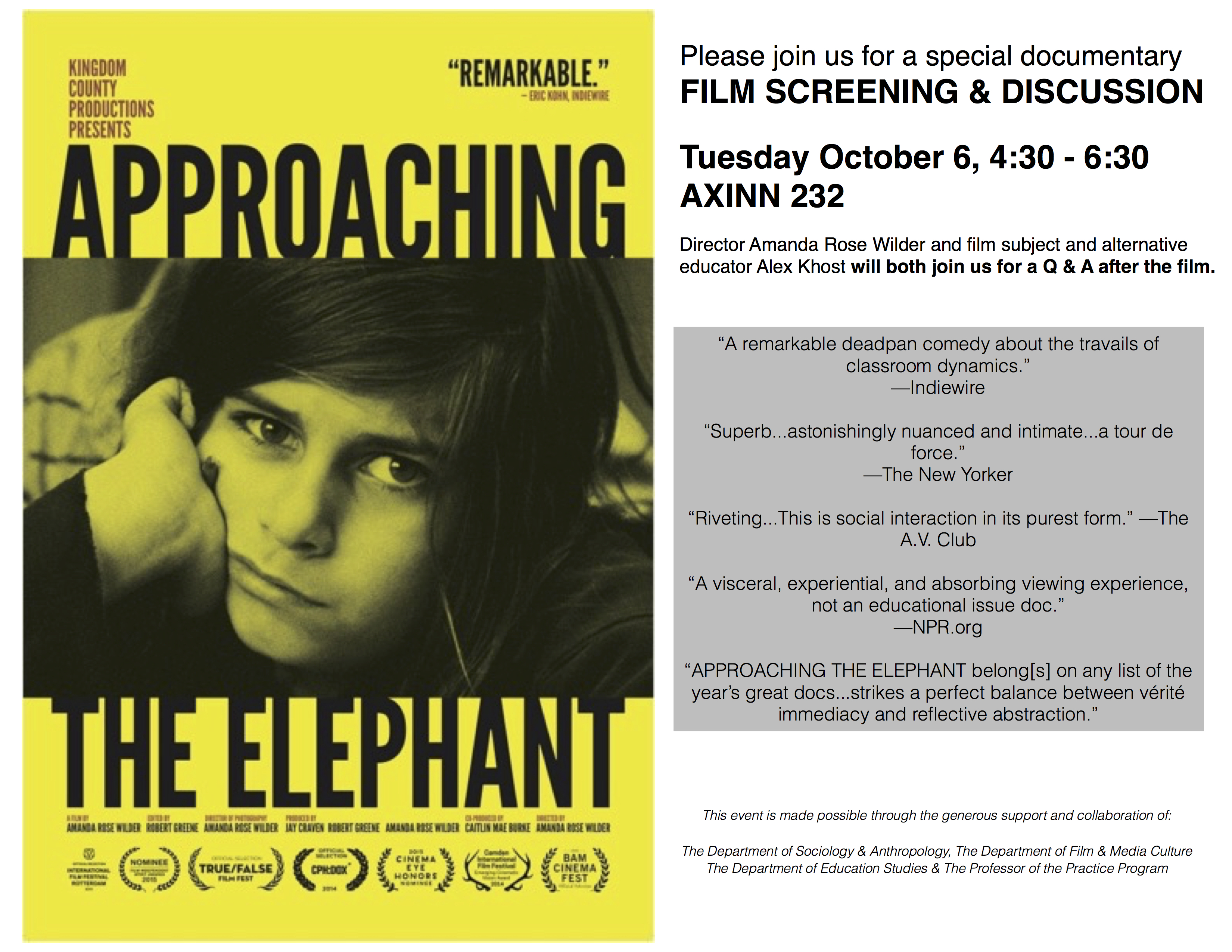Approaching Elephant Poster