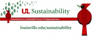 UofL Sustainability Banner with URL