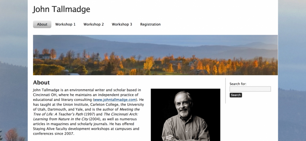John Tallmadge Workshop Page