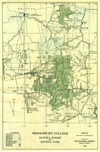 1928 Survey Map Battell Lands