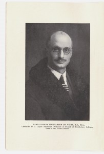 Portrait of De Visme, French School Director