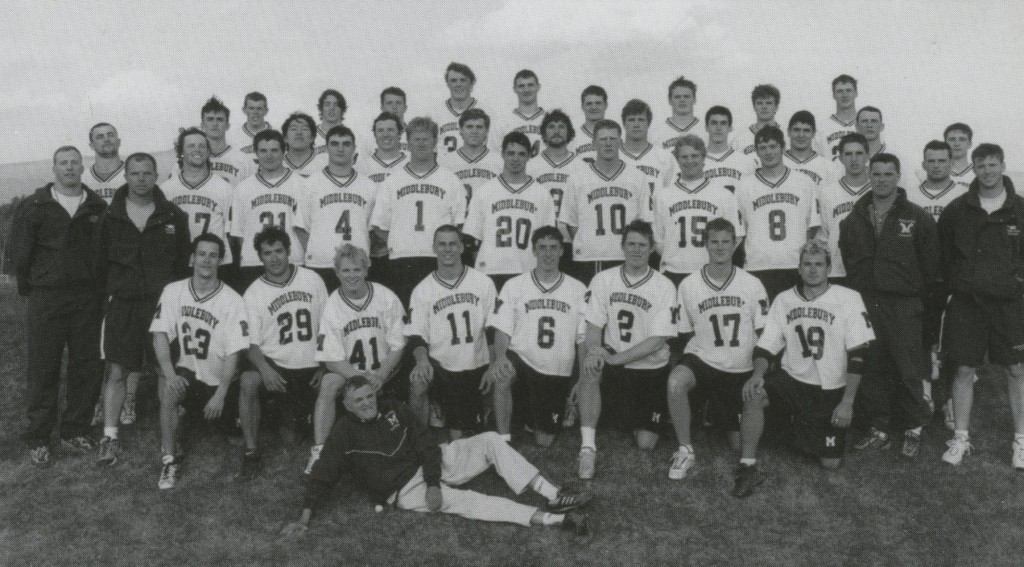 Middlebury College Lacrosse Team NCAA Championship team 2001