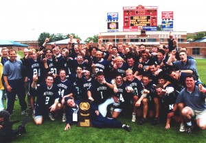 The Middlebury Panthers after winning their first NCAA Division III National Championship vs. Salisbury
