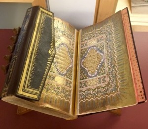 Illuminated Qur’an, 1864, A gift from Harry H. Snyder, whose daughter and granddaughter attended Middlebury College
