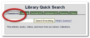 Library Quick Search