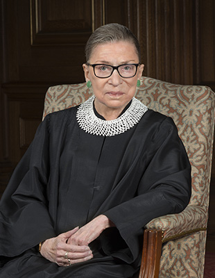 An image of Supreme Court Justice Ruth Bader Ginsburg