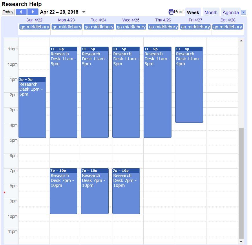 a calendar with a highlighted week