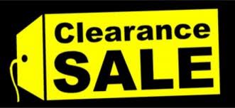 Clearanced Sale
