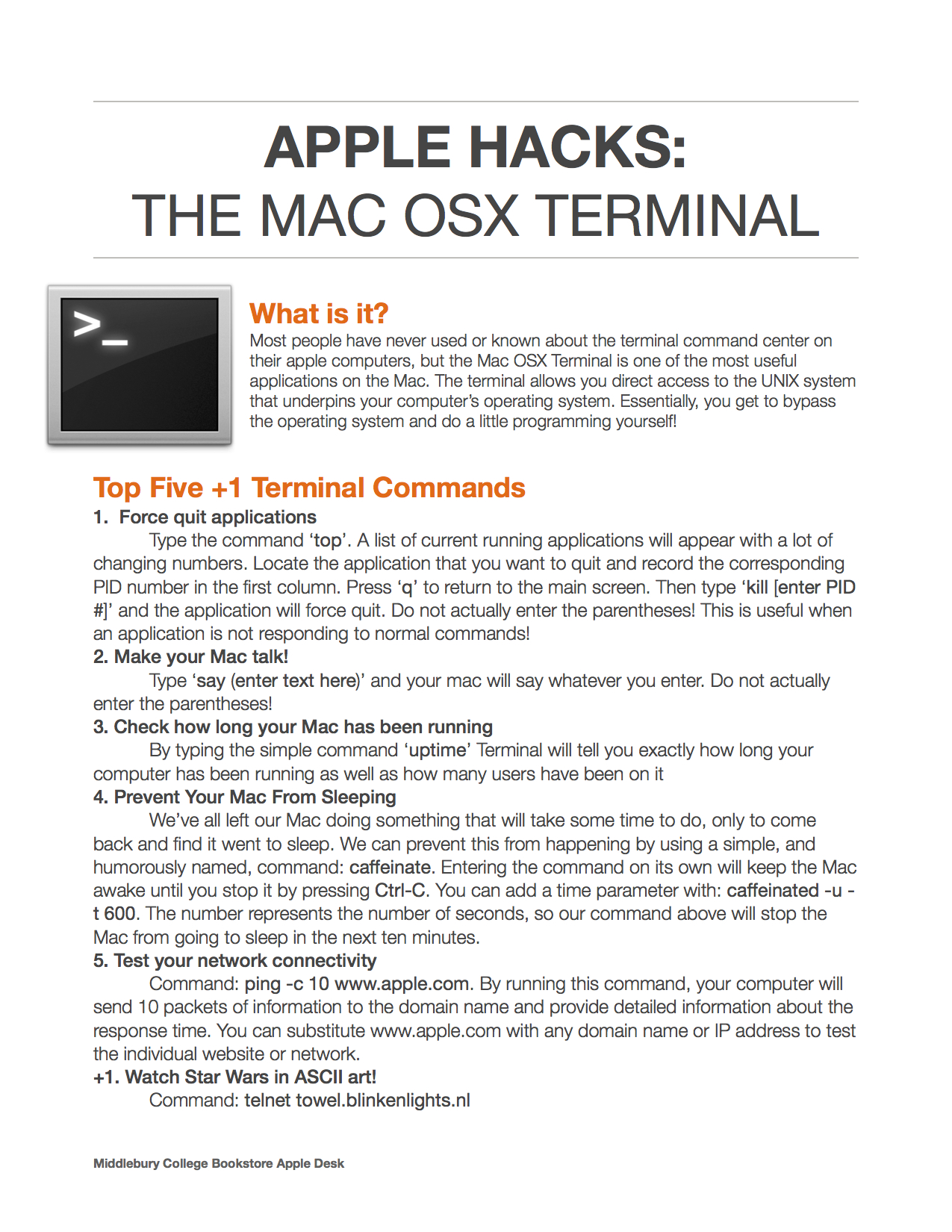 Mac OSX Terminal