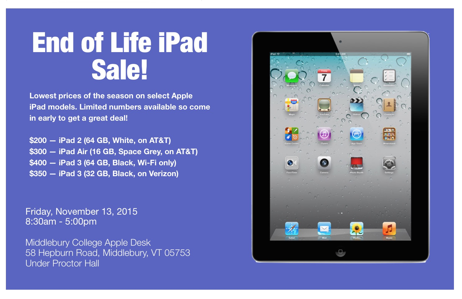EOL iPad Sale