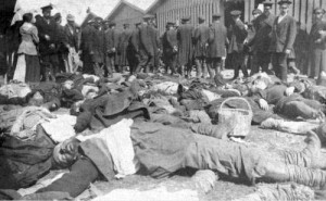 Trampled victims at the Khodynka field