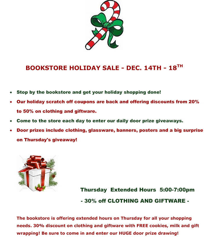 BOOKSTORE HOLIDAY SALE