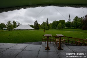 The main lawn at Middlebury College's 2013 Commencement Weekend
