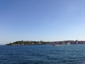 A view of the Golden Horn in Istanbul, the peninsula filled with historic sites like the Hagia Sofia and the Blue Mosque.