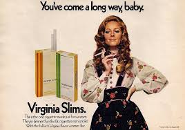 1968 Virginia Slims Cigarette Advertisement