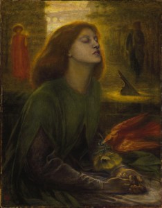 Dante Gabriel Rossetti: Beata Beatrix, ca 1864-70.