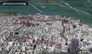 Google Earth of San Francisco Run