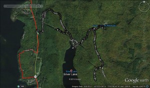 The run, in Google Earth