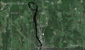 Google Earth of the Run