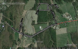 Google Earth of the run