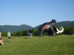 The mammoth inflatable mammoth
