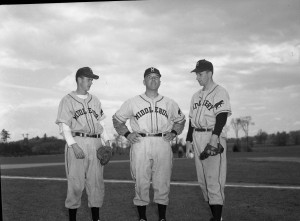 Baseball_Coach_Dick_Ciccolella_with_two_players_1950