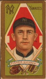 Fisher Baseball card from his playing days with the New York Yankees