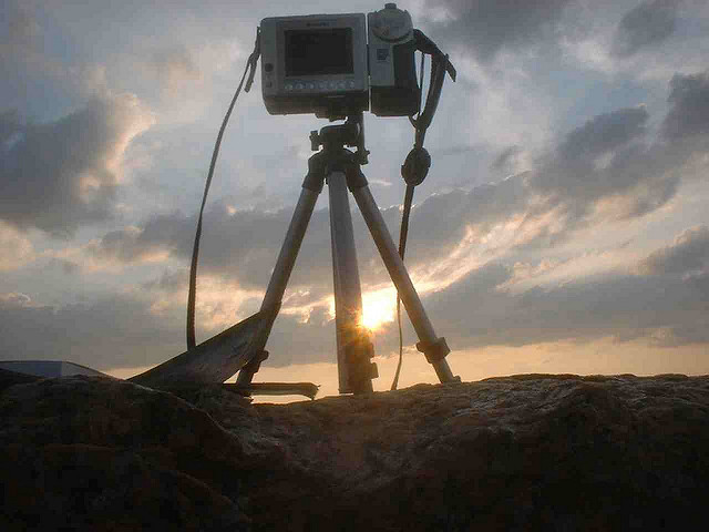 camera and sunrise by Ted Gresham on Flickr at https://flic.kr/p/o2v6By