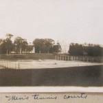 Photograph of Men's Tennis Courts, circa 1916.