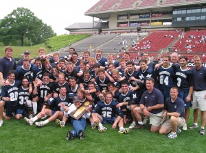 2002 Lacrosse team after winning third NCAA Championship in a row