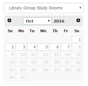 Library Group Study Calendar