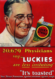 Lucky Strikes were a popular brand of the American Tobacco Company. 